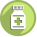 green medicine bottle