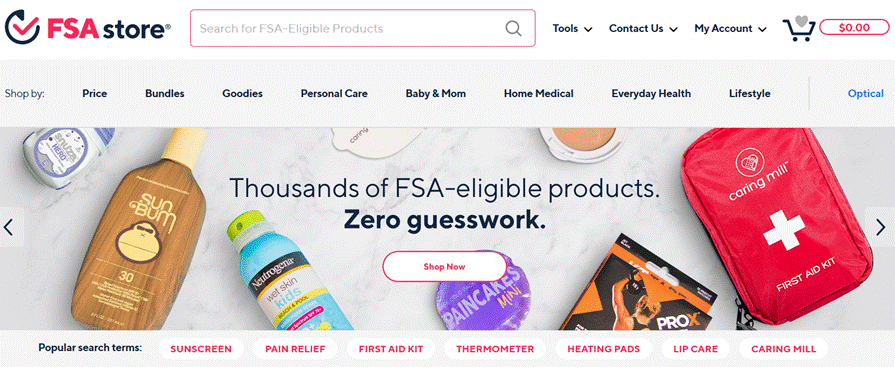 FSA Eligibility List, FSA Store